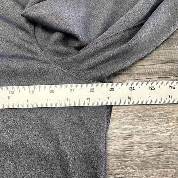 Nike Golf Dri Fit Gray Black Mens L Swoosh Logo Quarter Zip Shirt Performance - Picture 6 of 10
